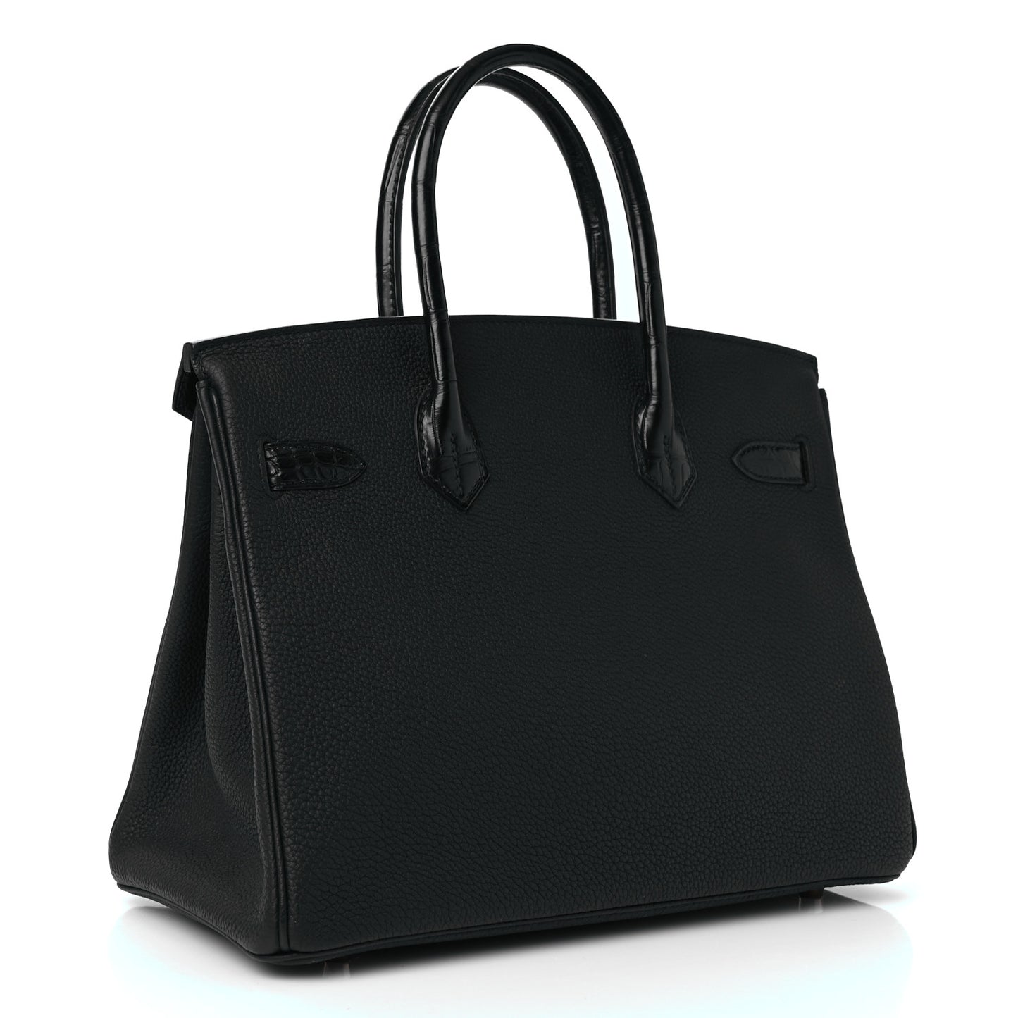Togo Matte Alligator Birkin Touch 30 Black