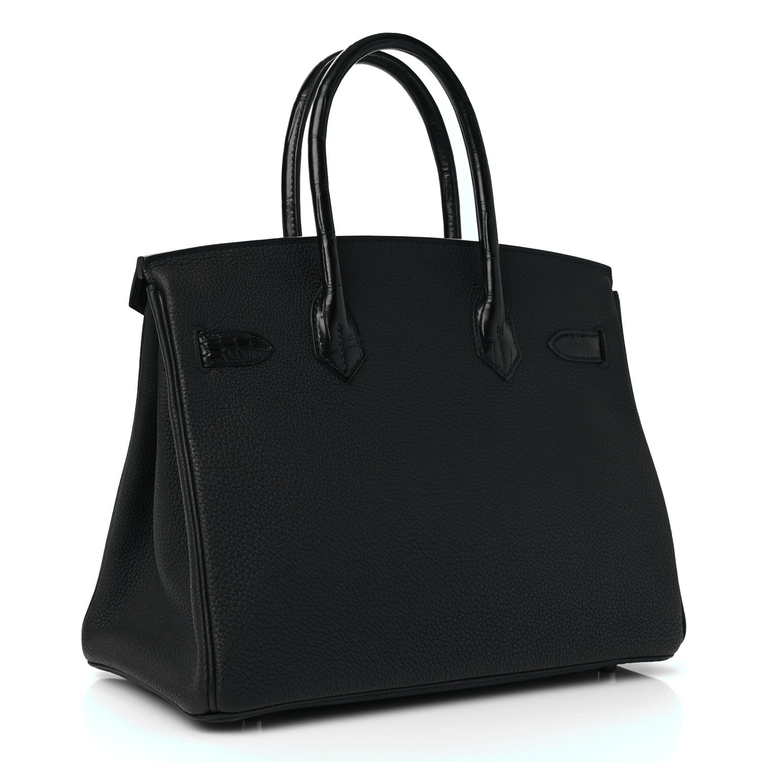 Hermes Togo Matte Alligator Birkin Touch 30 Black 2 of 10