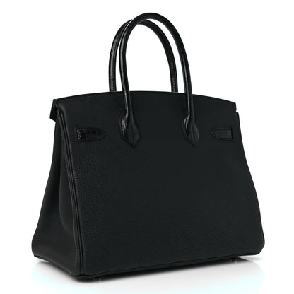 Hermes Togo Matte Alligator Birkin Touch 30 Black 2 of 10