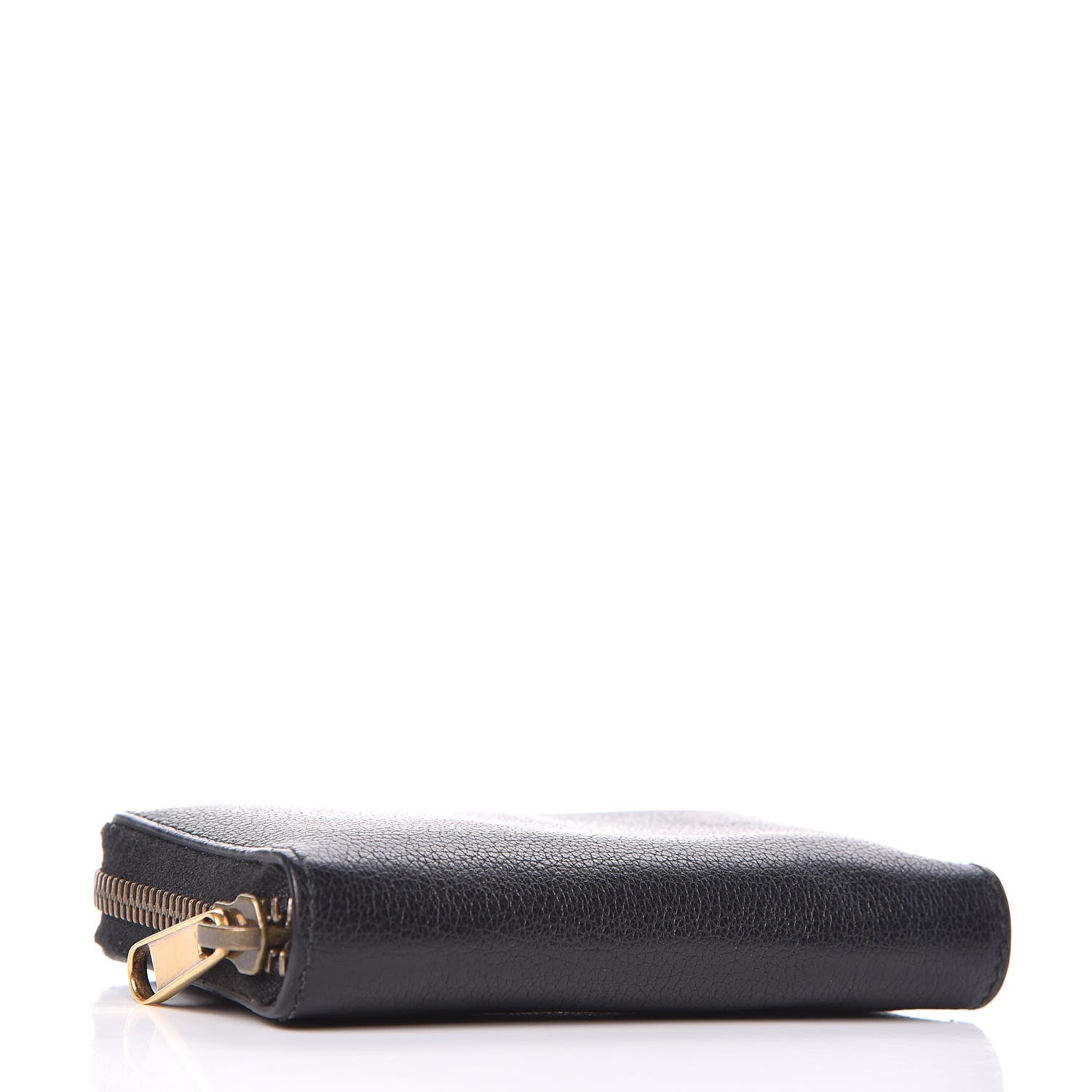Gucci Calfskin Logo Zip Around Card Case Black 4 of 8