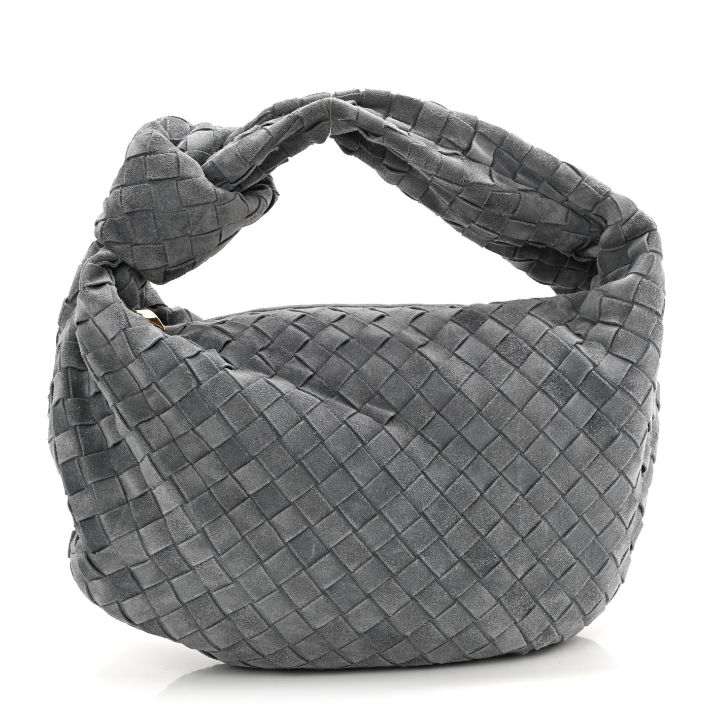 Suede Calfskin Intrecciato Teen Jodie Hobo Thunder