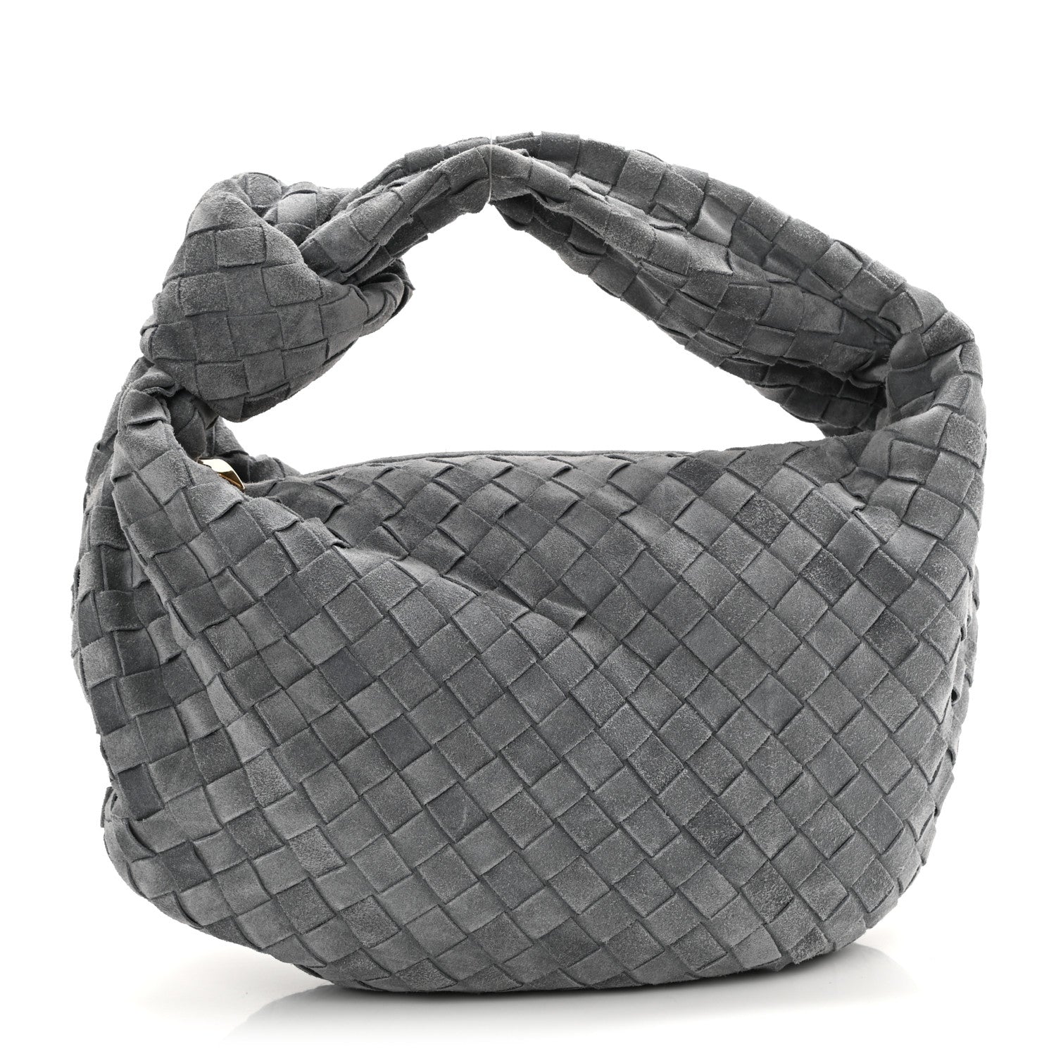 Bottega Veneta Suede Calfskin Intrecciato Teen Jodie Hobo Thunder 1 of 11