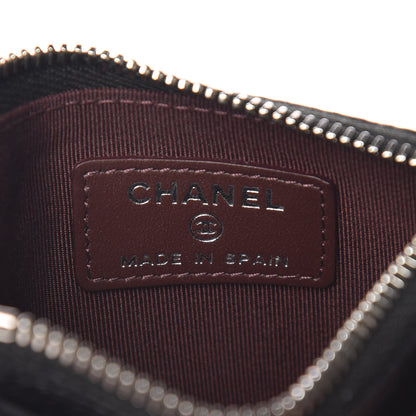 Chanel Caviar Quilted CC Zip Card Holder Black 6 of 9