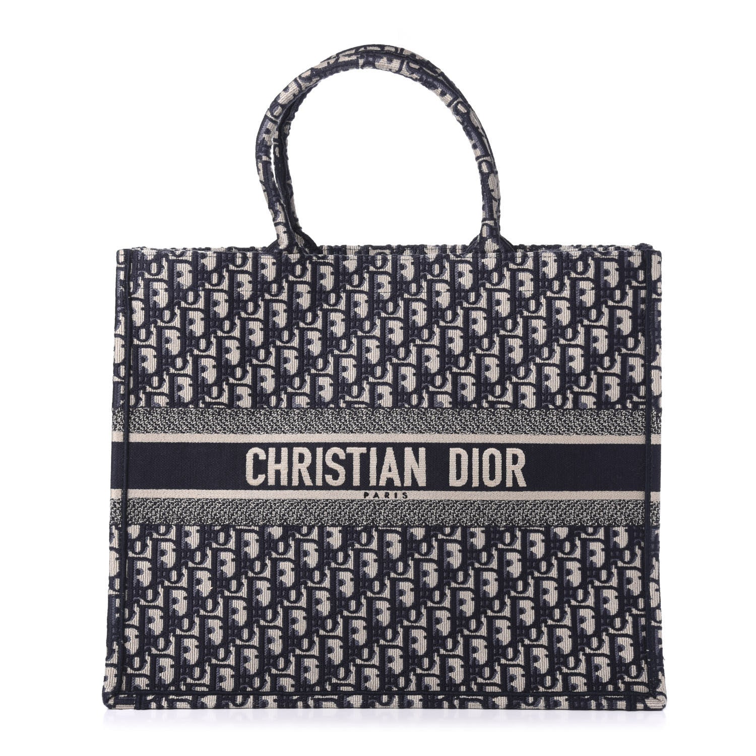 Christian Dior Oblique Book Tote Blue Multicolor 1 of 9