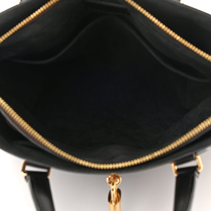 Louis Vuitton Monogram Flower Zipped Tote PM Black 9 of 14