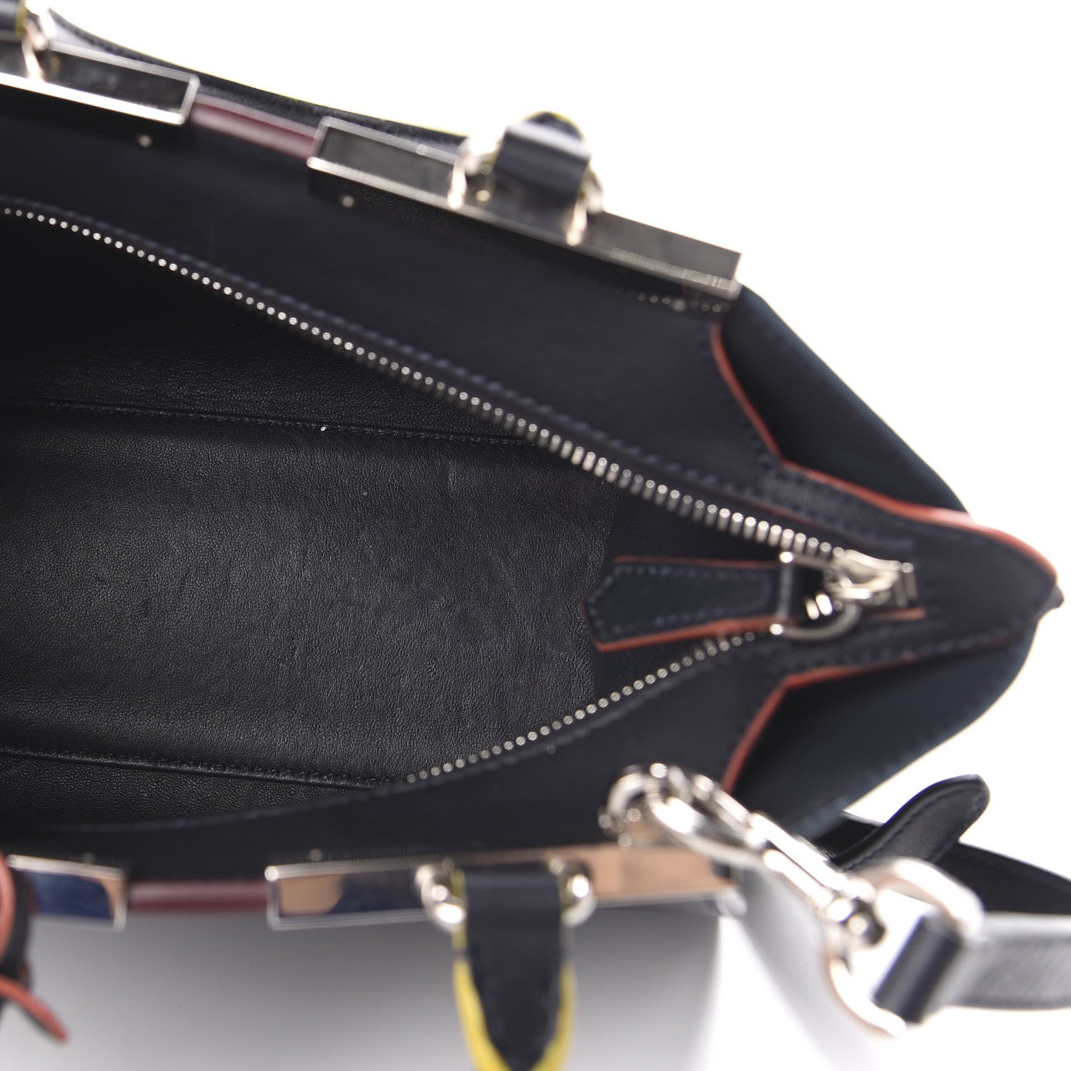 Fendi Vitello Dolce Mini 3jours Tote Blue Notte 5 of 10