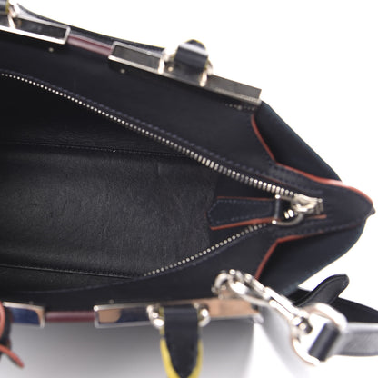 Fendi Vitello Dolce Mini 3jours Tote Blue Notte 5 of 10