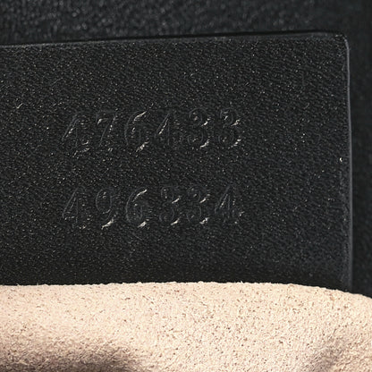 Gucci Calfskin Matelasse Super Mini GG Marmont Shoulder Bag Black 7 of 12