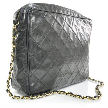 Chanel Lambskin Quilted Camera Tassel Bag Black 3 of 10