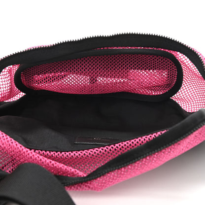 Saint Laurent Nylon Mesh SLP Belt Bag Fuchsia 5 of 10