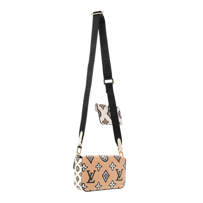Louis Vuitton Monogram Wild At Heart Felicie Strap & Go Arizona Creme 2 of 4