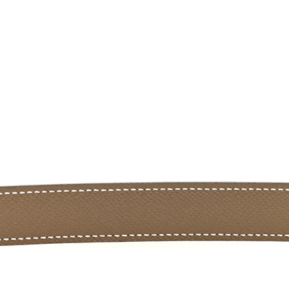 Hermes Box Togo 32mm H Belt 75 Black Etoupe 5 of 6