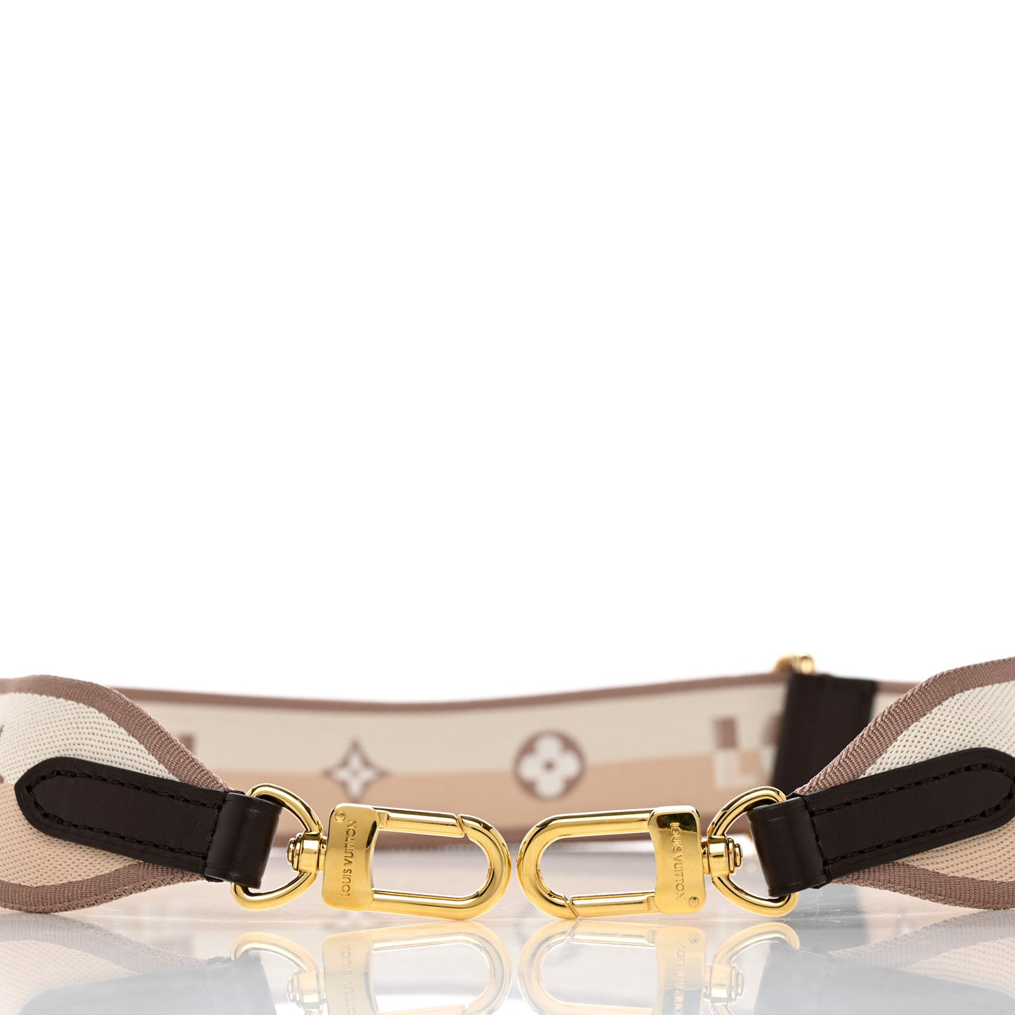 Jacquard Speedy Bandouliere 20 Shoulder Strap Beige Brown