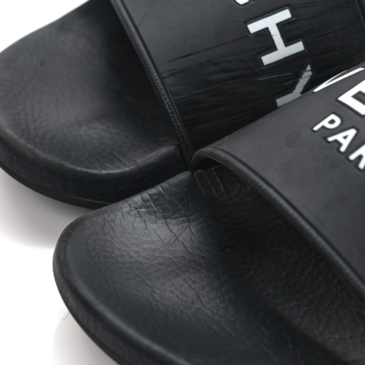 Givenchy Rubber Logo Pool Slide Sandals 37 Black 8 of 8