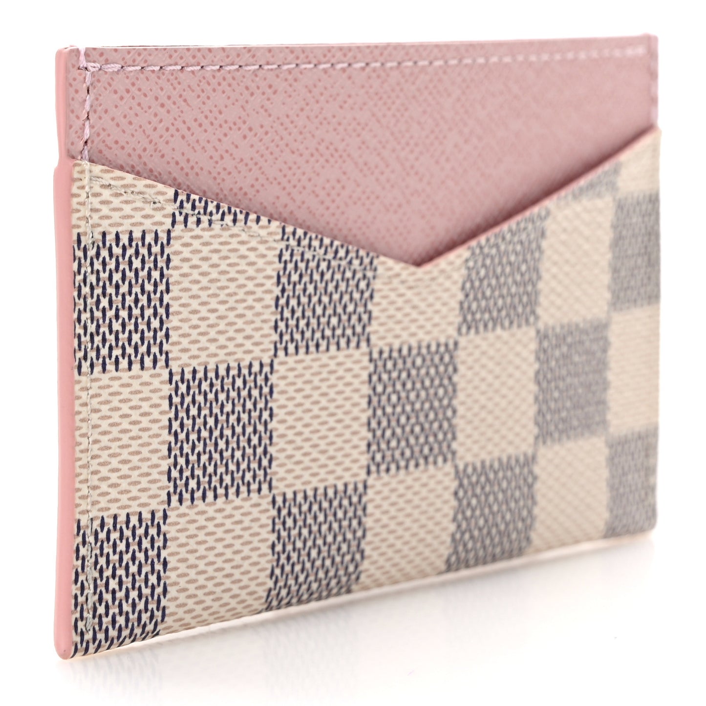 Damier Azur Daily Card Holder Rose Ballerine