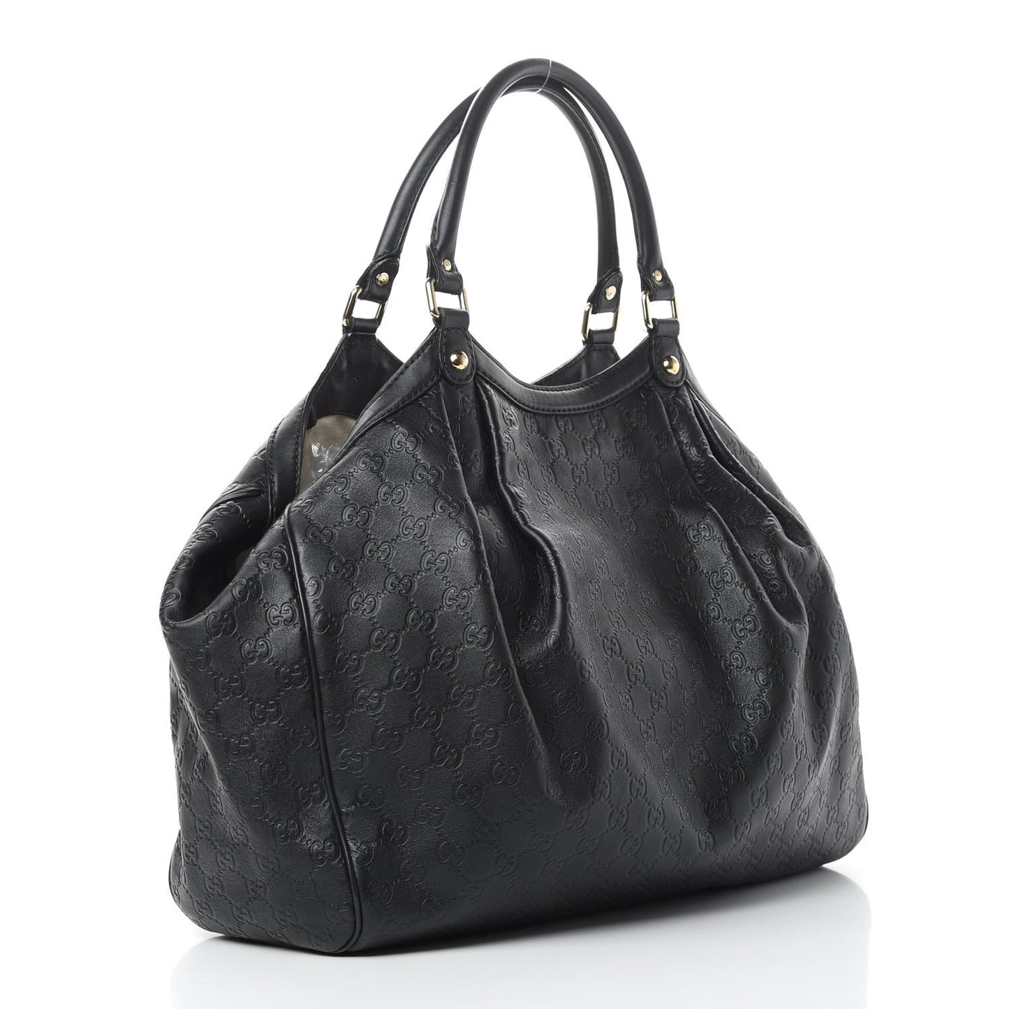 Guccissima Large Sukey Tote Black