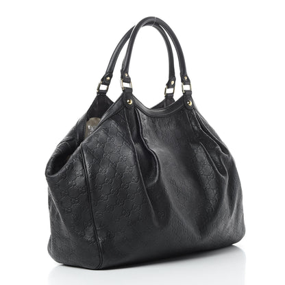 Gucci Guccissima Large Sukey Tote Black 3 of 19