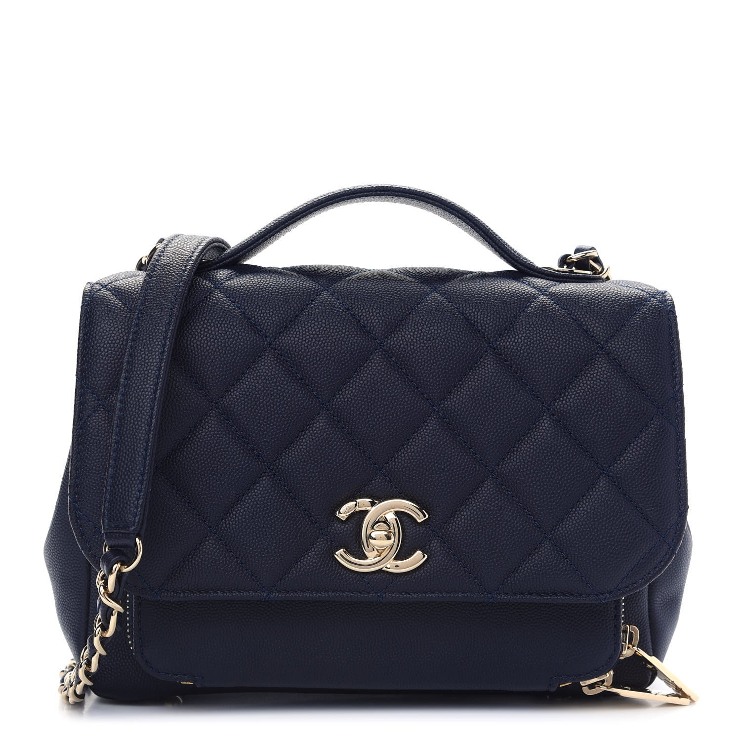 Chanel Caviar Quilted Medium Business Affinity Flap Navy 1 of 11