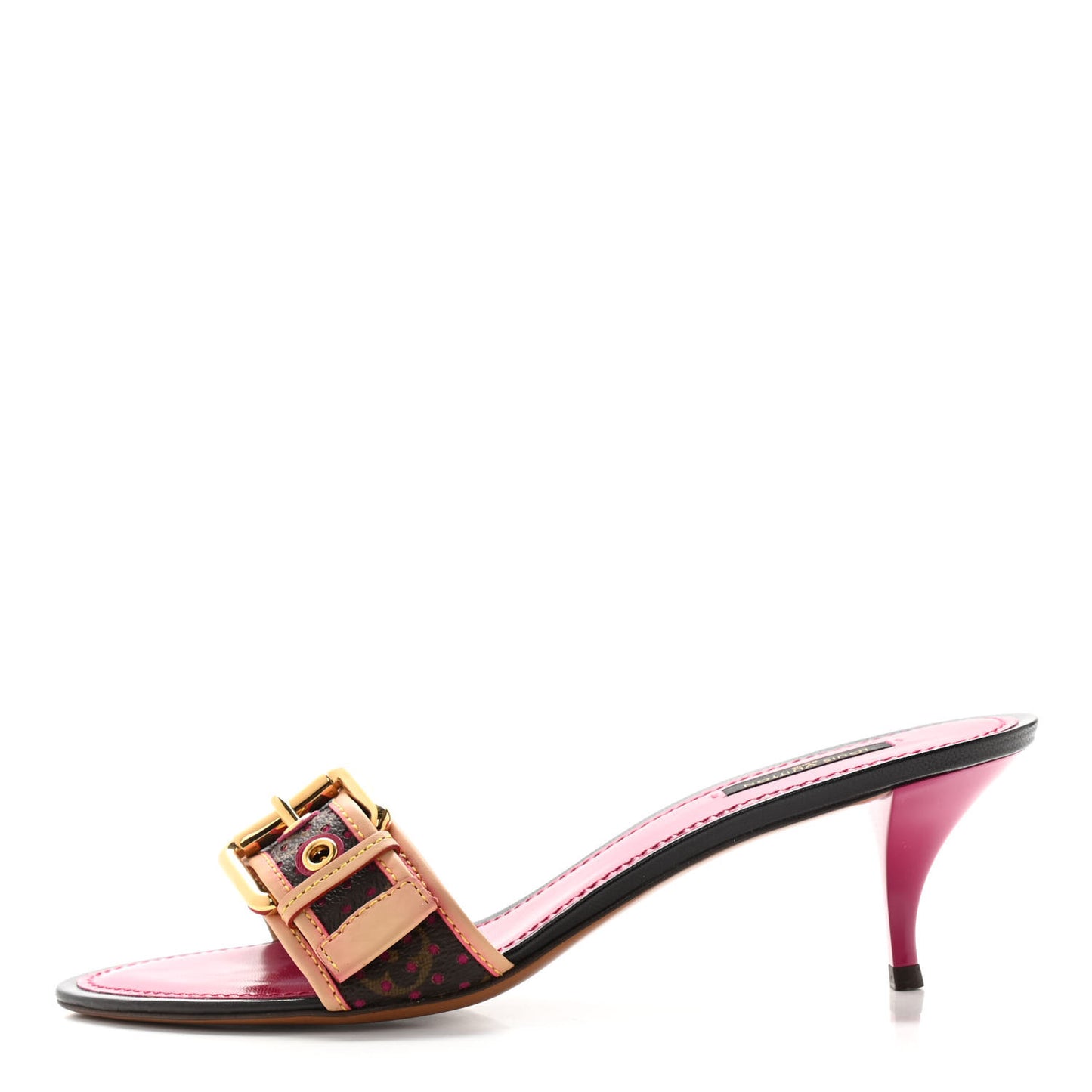 Monogram Open Toe Mule 39 Fuschia