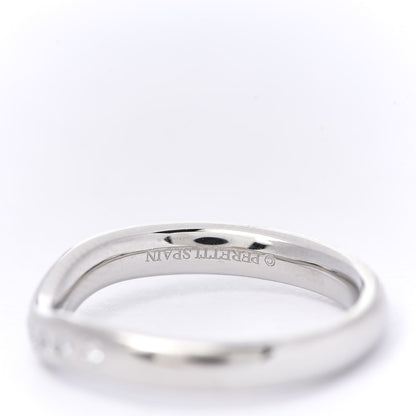 Tiffany Platinum Diamond 3mm Elsa Peretti Curved Wedding Band Ring 48 4.5 5 of 5