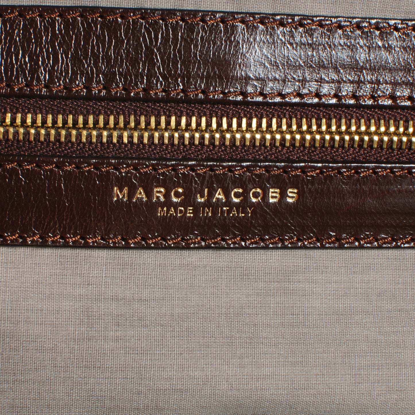 Leather Patchwork Stam Chocolate