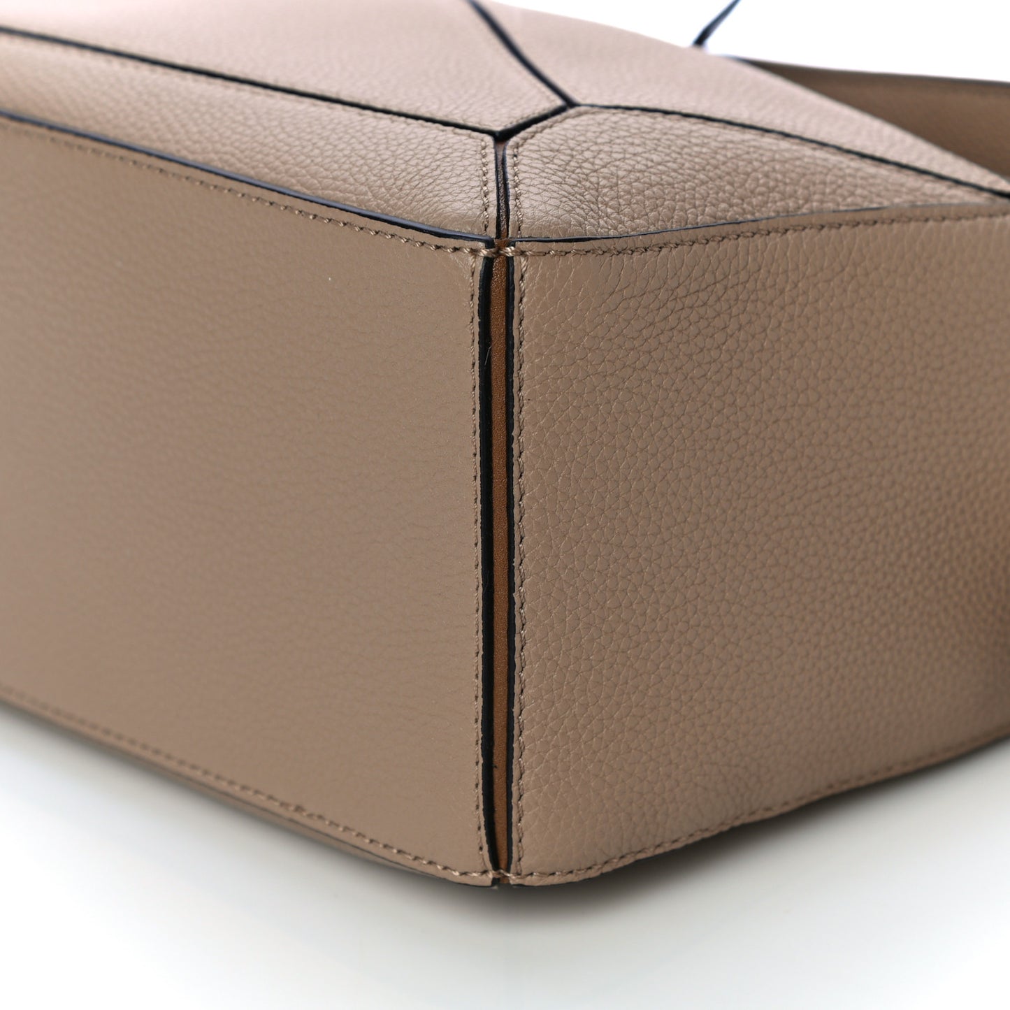 Grained Calfskin Small Puzzle Bag Sand Mink