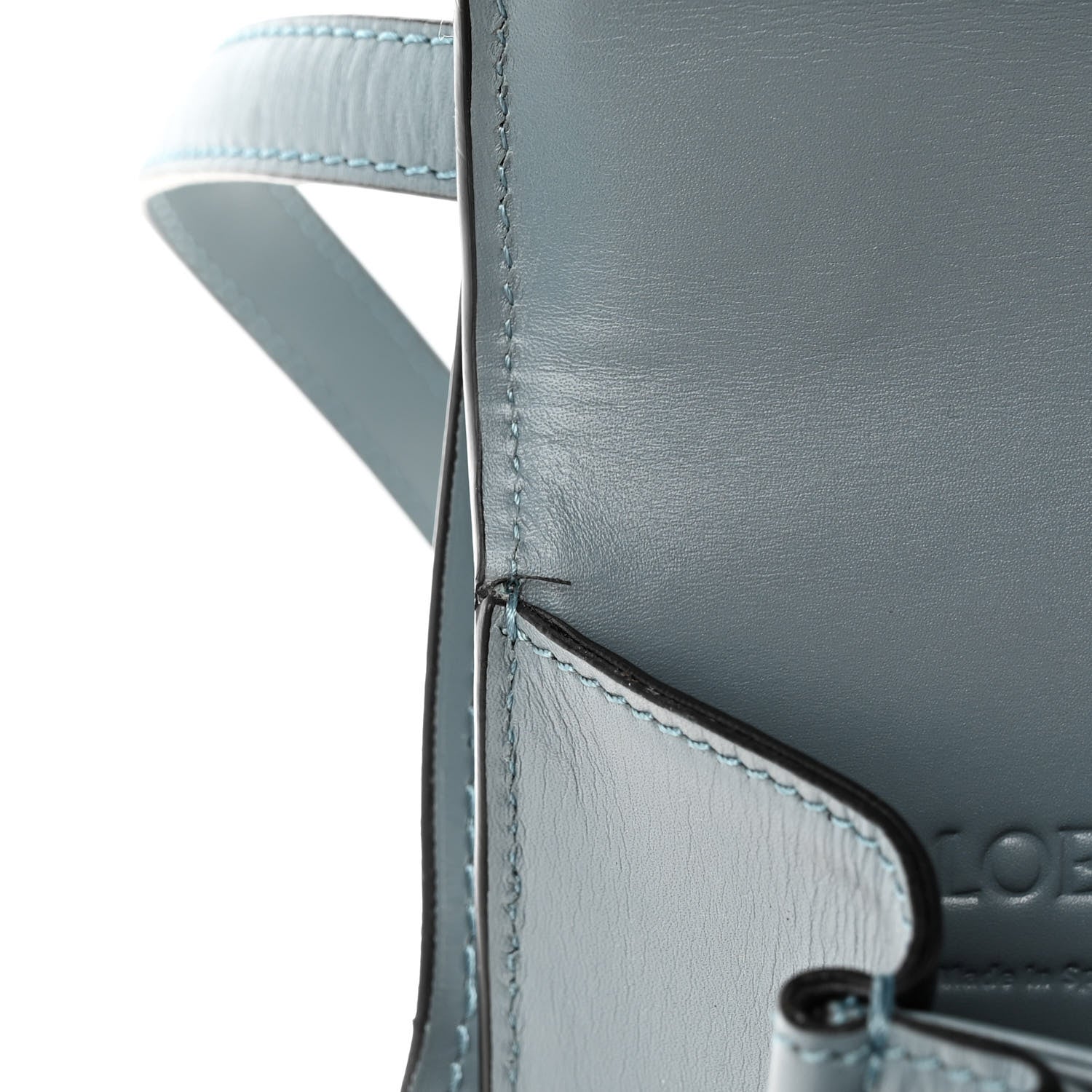 Loewe Calfskin Medium Barcelona Shoulder Bag Stone Blue 11 of 14