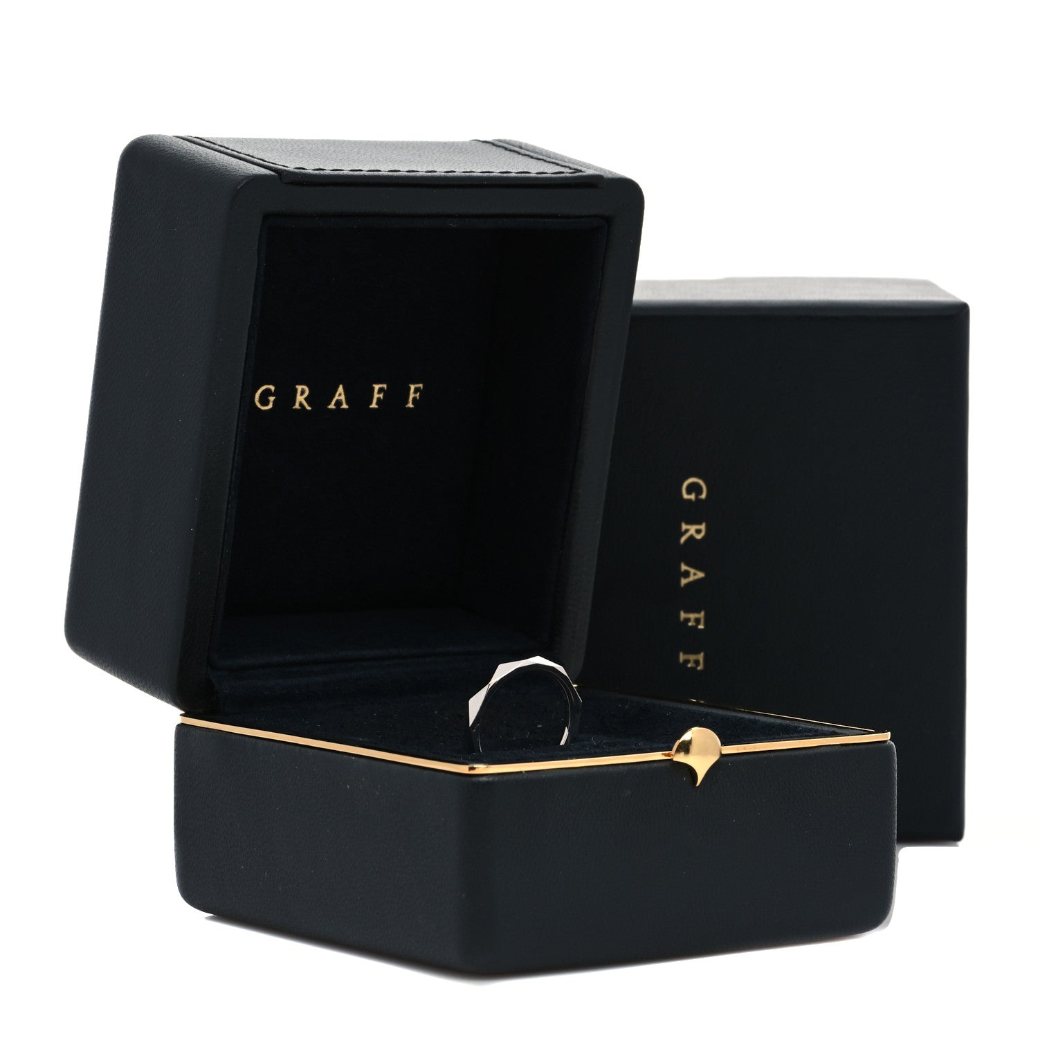 Graff 18K White Gold 2.3mm Laurence Graff Signature Wedding Band Ring 45 3.5 7 of 7