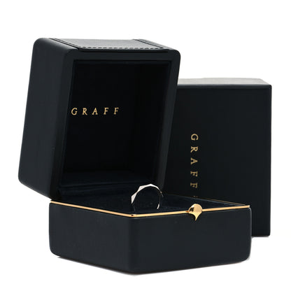 Graff 18K White Gold 2.3mm Laurence Graff Signature Wedding Band Ring 45 3.5 7 of 7