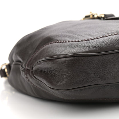 Gucci Pebbled Calfskin Medium New Jackie Shoulder Bag Brown 9 of 13
