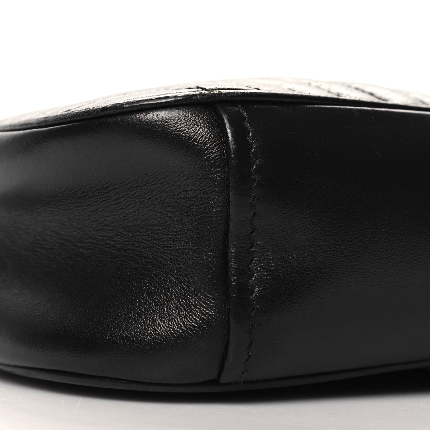 Prada Soft Calfskin Impunture Diagramme Dome Crossbody Bag Black 8 of 10
