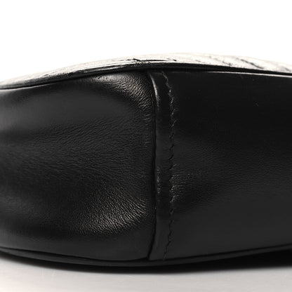 Prada Soft Calfskin Impunture Diagramme Dome Crossbody Bag Black 8 of 10