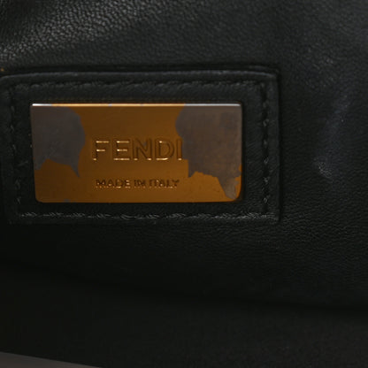 Fendi Vitello Seta Shiny Nappa Medium Peekaboo Iconic Satchel Black 7 of 17