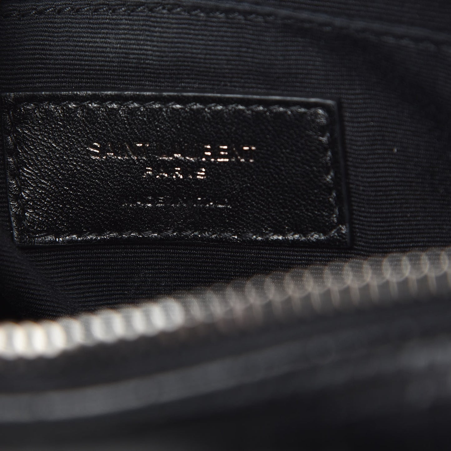 Calfskin Crocodile Embossed Monogram Lou Camera Bag Black