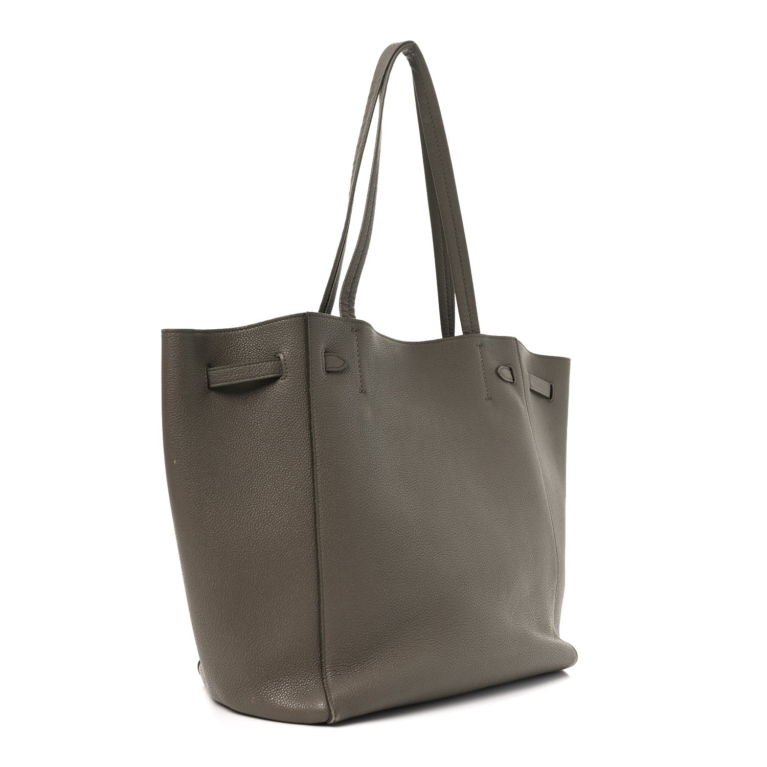 Celine Soft Grained Calfskin Small Belt Cabas Phantom Taupe 3 of 10