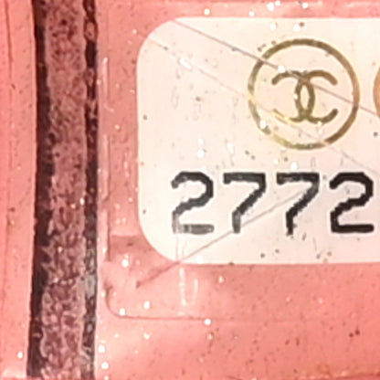 Chanel Lambskin Quilted Large Cosmetic Case Pink 7 of 8