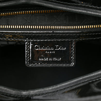 Christian Dior Patent Cannage Large Lady Dior Black 6 of 11