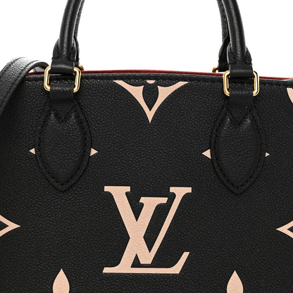 Louis Vuitton Empreinte Monogram Giant Onthego PM Black Beige 7 of 10