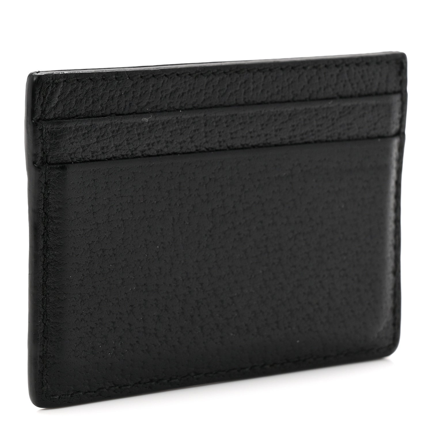 Gucci Pebbled Calfskin Animalier Card Holder Black 3 of 7