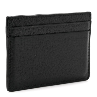Gucci Pebbled Calfskin Animalier Card Holder Black 3 of 7