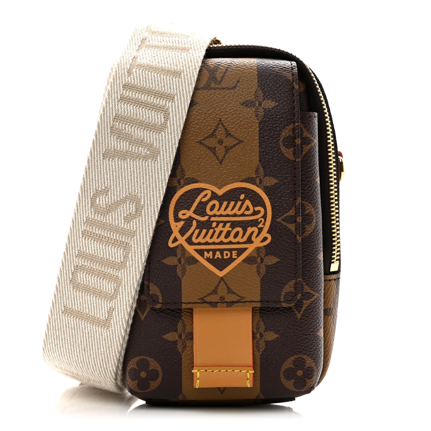 X NIGO Reverse Monogram Flat Double Phone Pouch