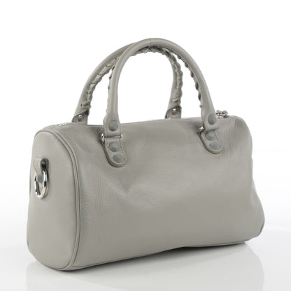 Balenciaga Matte Goatskin Rubber Covered Classic Hardware Mini Twiggy Gris Glace 3 of 9
