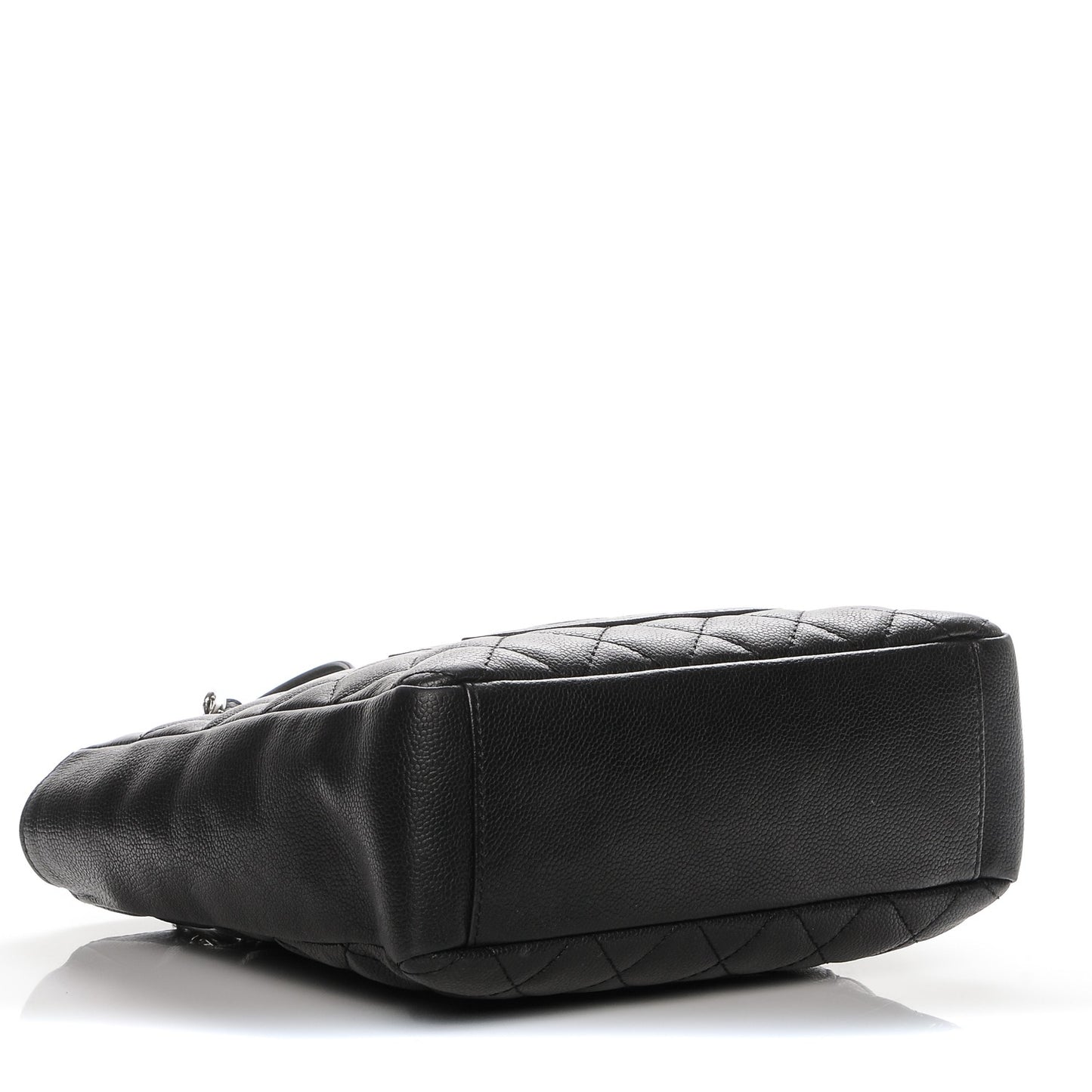 Caviar Quilted Petit Shopping Tote PST Black