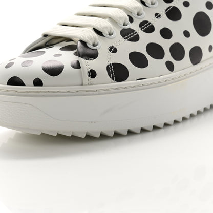 Louis Vuitton LV X YK Calfskin Printed Mens Infinity Dots Time Out Sneakers 38 White 9 of 9