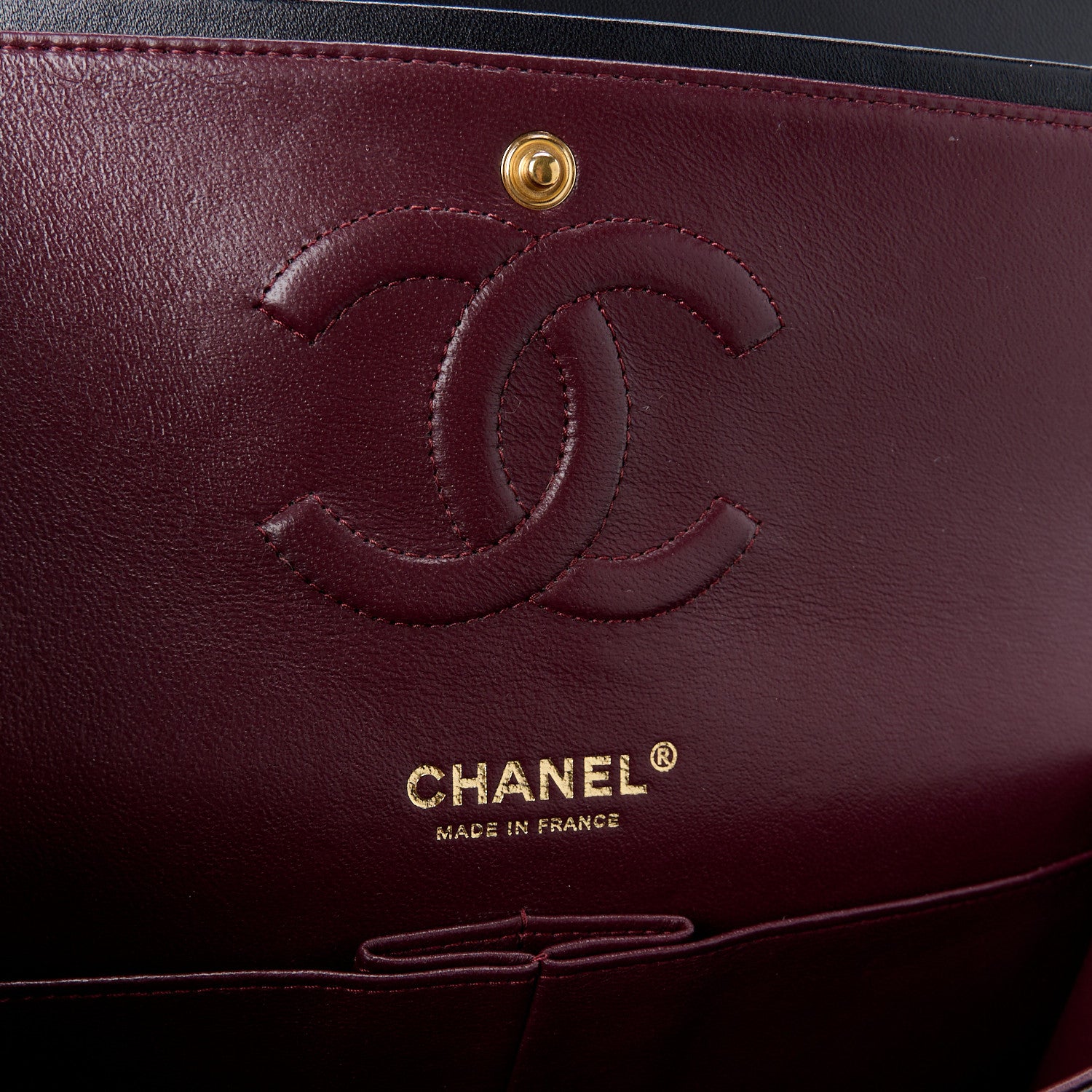 Chanel Lambskin Quilted Medium Double Flap Black 6 of 12