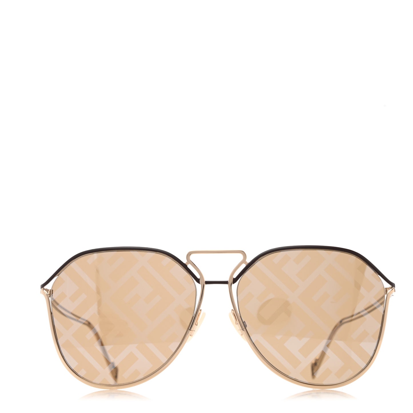 Metal Aviator Sunglasses FFM0071/S Gold