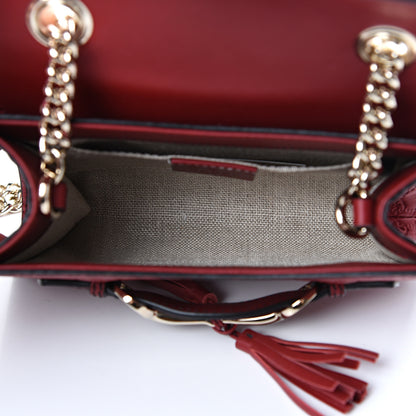 Gucci Soft Microguccissima Mini Emily Chain Shoulder Bag Rosso 4 of 10