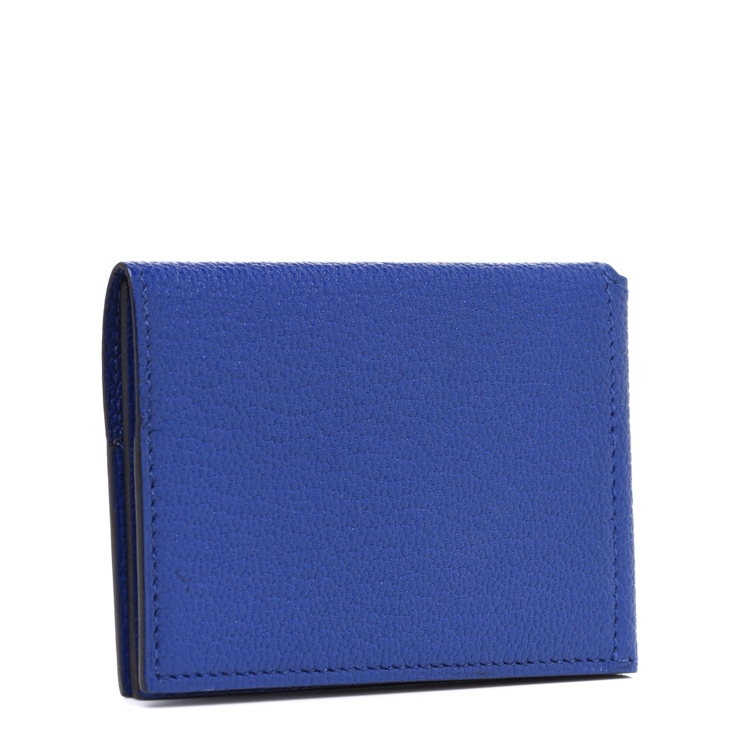 Chevre Mysore Guernesey Card Case Bleu Electrique