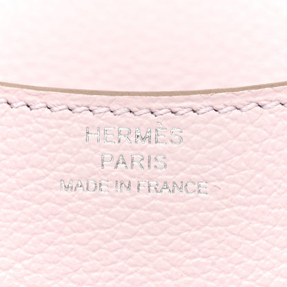 Hermes Evercolor Bi-Color Constance Slim Wallet Mauve Pale Rouge Sellier 7 of 11