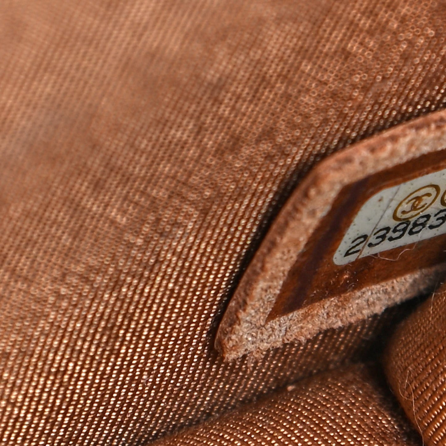 Grained Calfskin Quilted Small CC Box Top Handle Flap Camel